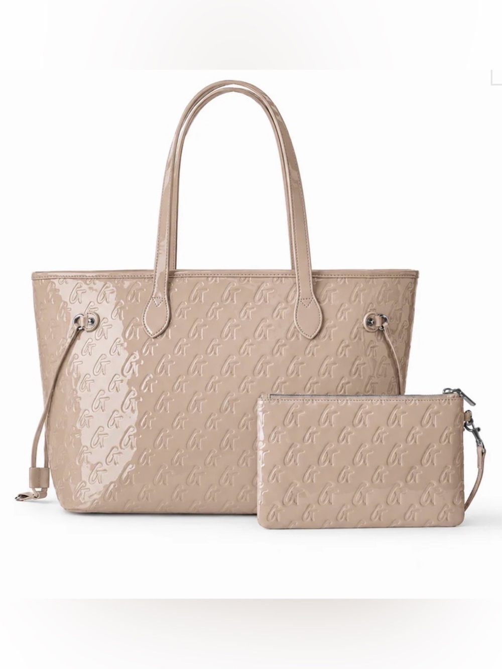 Nude Glamaholic tote with wristlet